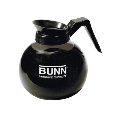 Bunn Decanter, Glass-blk (12cup)12cs