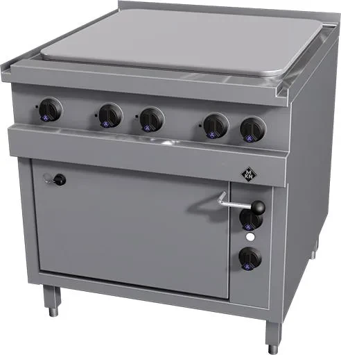 MKN 850 series electric cooker table with oven, steel plate