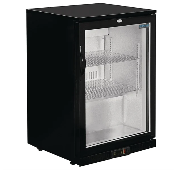 Winter Under the table refrigerator with one opening glass doors