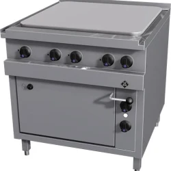 MKN 850 series electric cooker table with oven, steel plate