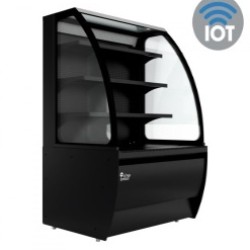 Brodan Display Refrigerator SOUDA-GNG Grab And Go 90cm Refrigerated Curved Merchandiser - Black