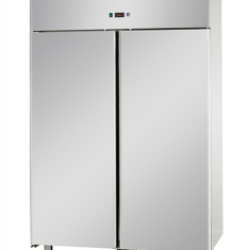 Master Cool  Stainless steel Freezer with two solid self-closing doors