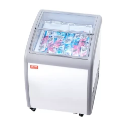 Winter Commercial Ice Cream Display Gelato Dipping Freezer Cabinet 5.4 Cu.ft